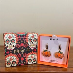 Piper K | Festive Pumpkin Earrings 🎃